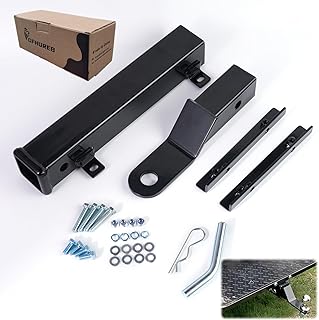 Golf Cart Hitch, Trailer Hitch with 2 Inch Receiver, High-Strength Universal Fit,Trailer Kit for Club Car, Ezgo, Yamaha Golf Cart Back Seat Footrest