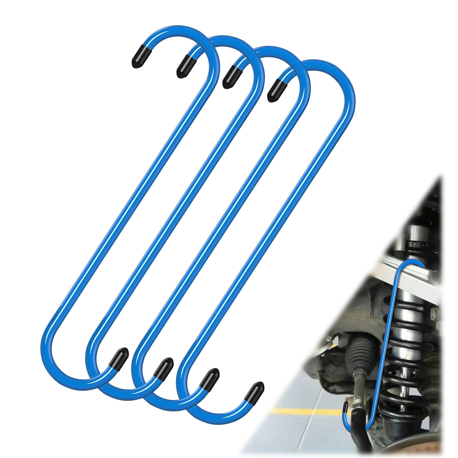 BFXM 4PCS Brake Caliper Hanger Caliper Hangers Hooks with Rubber Tips