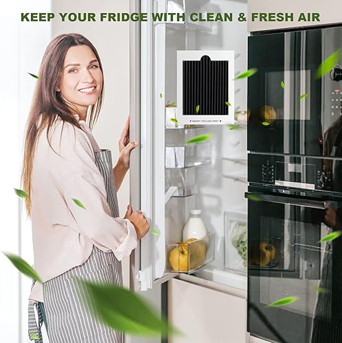 Miniatura 2 de Paquete de 8 filtros de aire de repuesto para refrigerador, filtro activado por carbón compatible con Frigidaire & Electrolux PureAir para EAFCBF,