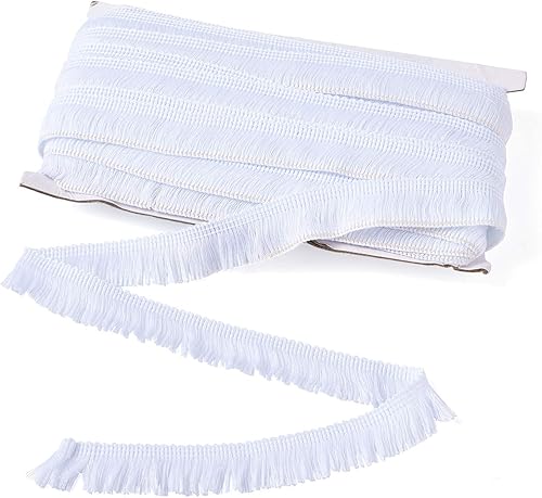 Miniatura 95 de KISSITTY Cinta de encaje de fibra de poliéster de 27 yardas para coser vestidos, ropa, manualidades, decoración del hogar, color marrón coco