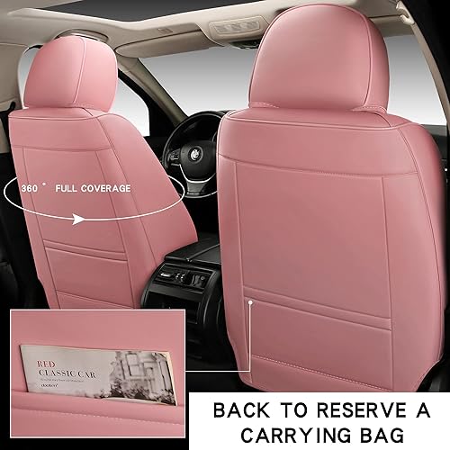 Miniatura 4 de 02 - Juego completo de fundas de asiento de 5 plazas, tipo universal, adecuadas para la mayoría de automóviles, SUV, camiones, camionetas, bolsas de