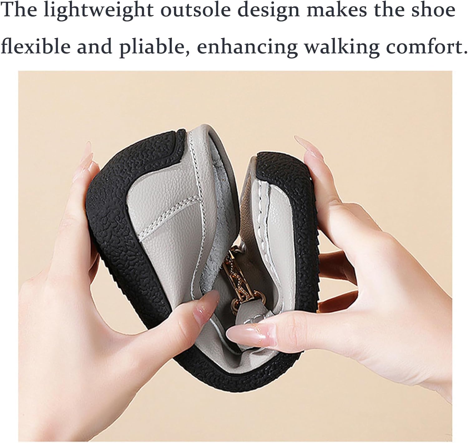 Women's Leather Moccasin Flats Loafers Comfortable Lightweight Non Slip Casual Driving Penny Shoes Daily Work Slip On Walking Shoes - Image 5