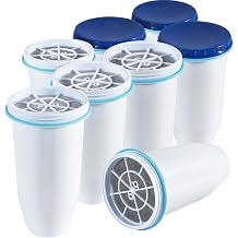 VIPHASES 6-Tier 0 TDS Water Filter Replacement for ZR-001, 8-Pack