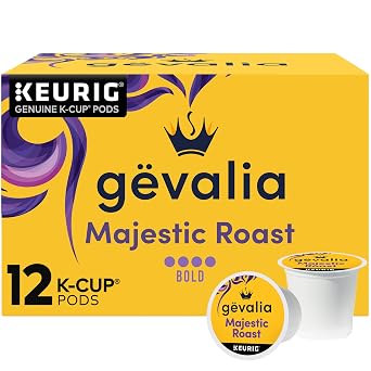 Gevalia Majestic Roast Bold Dark Roast KCup Coffee Pods, 12 ct. Box