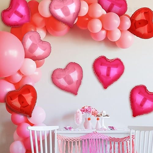 Miniatura 5 de 16 globos de Mylar en forma de corazón de 18 pulgadas, globos de San Valentín, cumpleaños, compromiso, proponer matrimonio, boda, aniversario, día