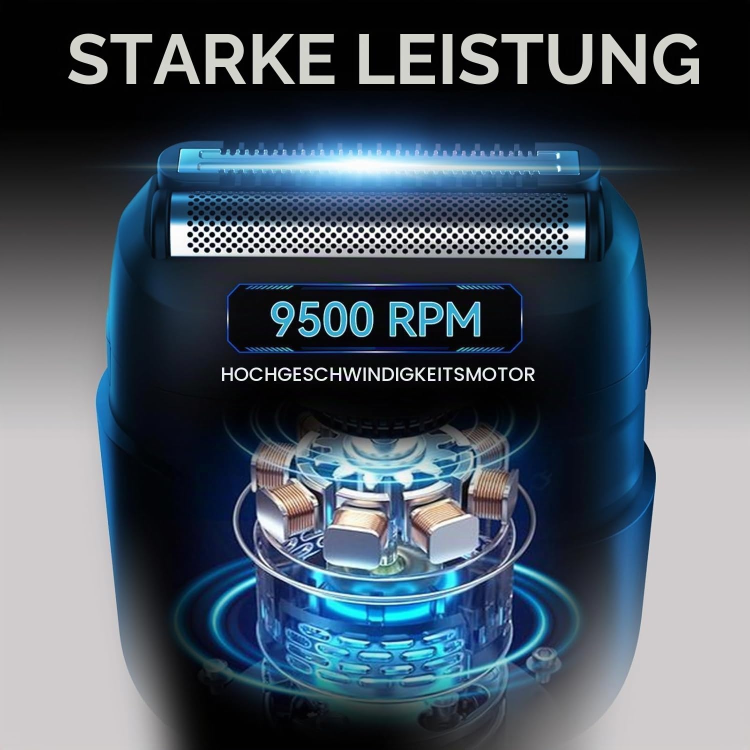 VIKICON Folienrasierer Herren, Mini Rasierer Herren Elektrisch
