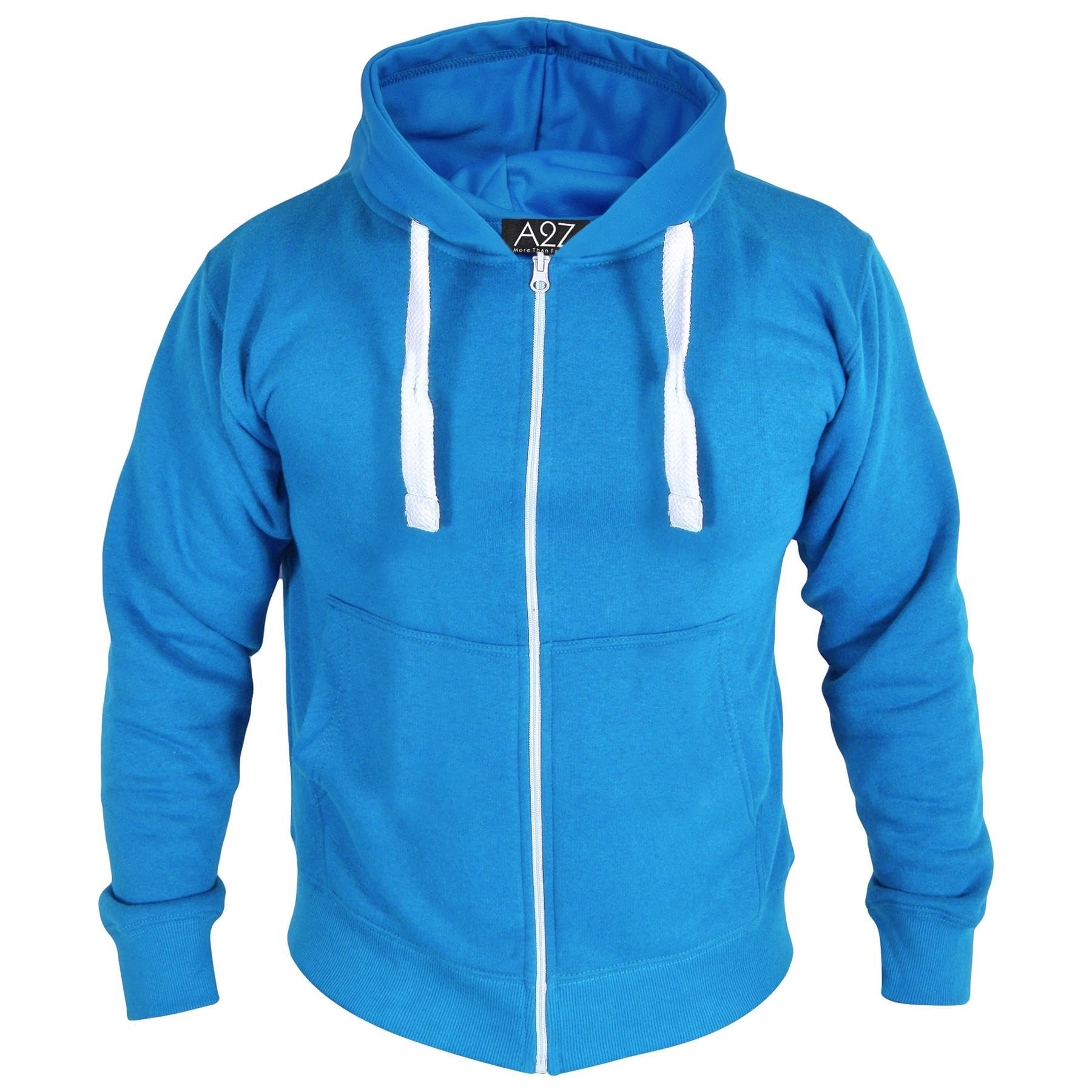 A2Z Męska bluza polarowa z zamkiem błyskawicznym z kapturem bezpieczeństwa zamek błyskawiczny długi rękaw S/M/L/XL/XXL/3XL/4XL