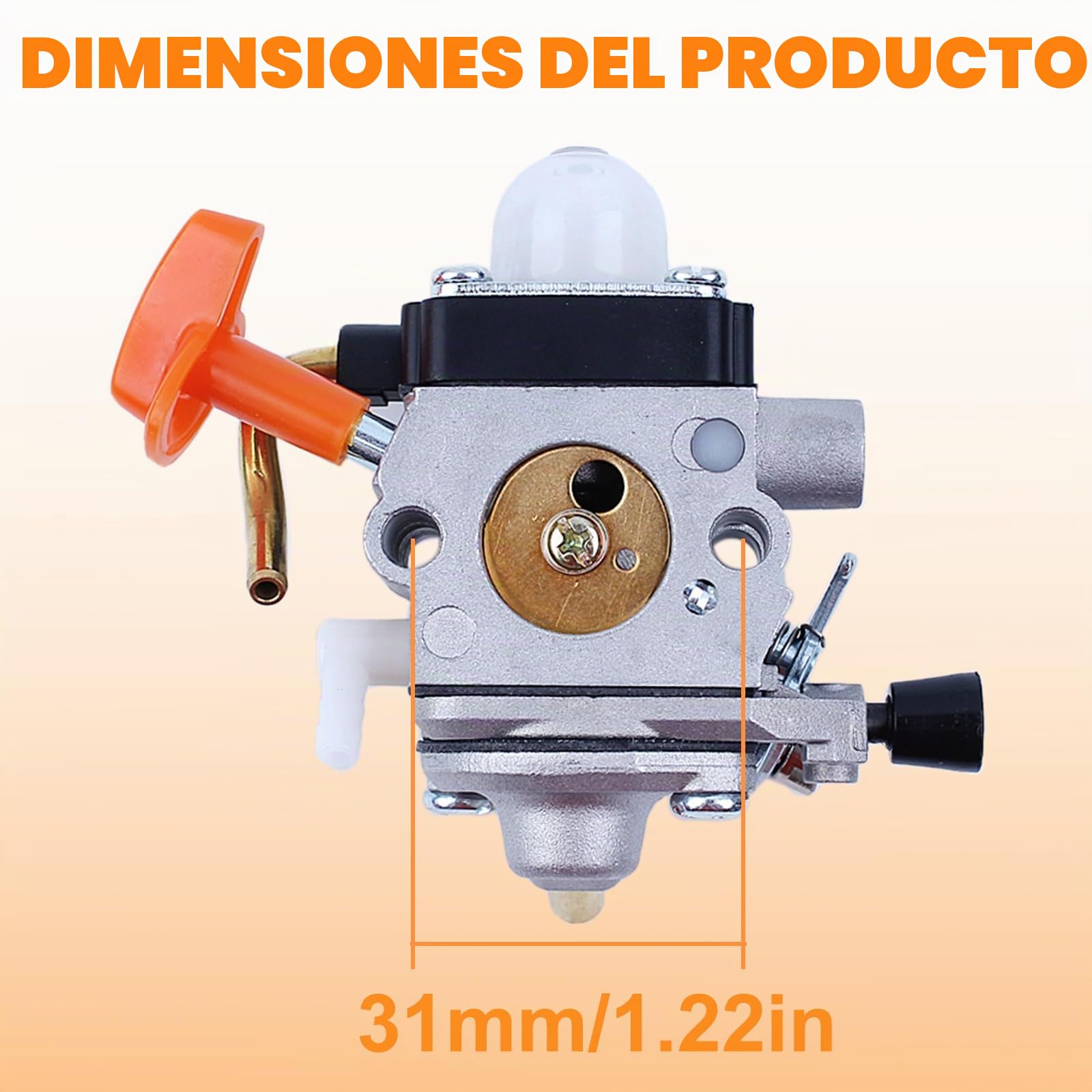 C1Q-S174 Carburador para Stihl FS90 FS90 R FS87 FS87R FS100 FS110 FS110R para Modelo FS FC KM Cortacésped Serie con Bujía+Filtro de Aire+Filtro de Aceite