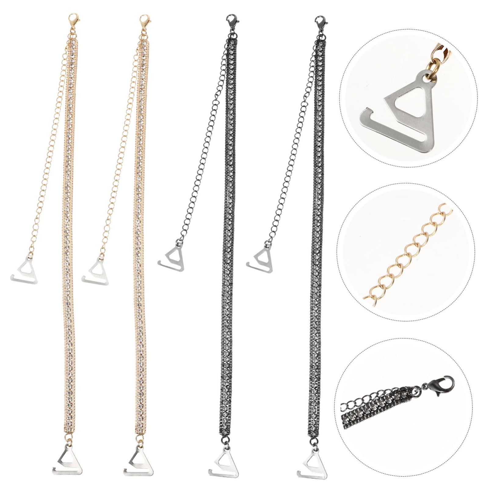 3 Juegos De Tirantes Ajustables Para Sujetador De Mujer Con Diamantes De Imitación Para Boda Decoración Sin Tirantes 2 Pares X 3