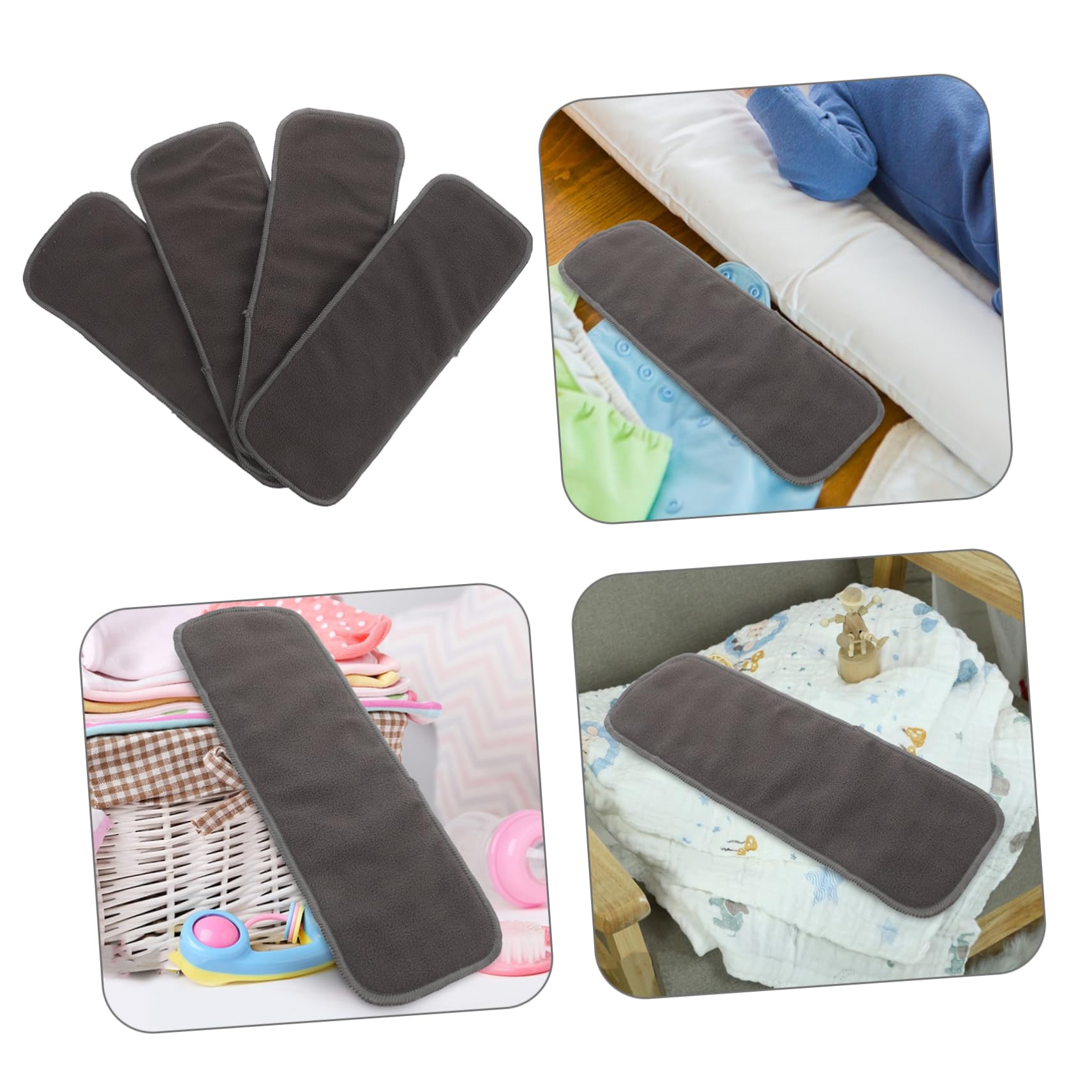 Sosoport 10 Pezzi Inserti per Pannolini Lavabili in Carbone di Bambù Assorbenti e Versatili per Uso Quotidiano e Ragazzo Ragazza Comfort Garantito
