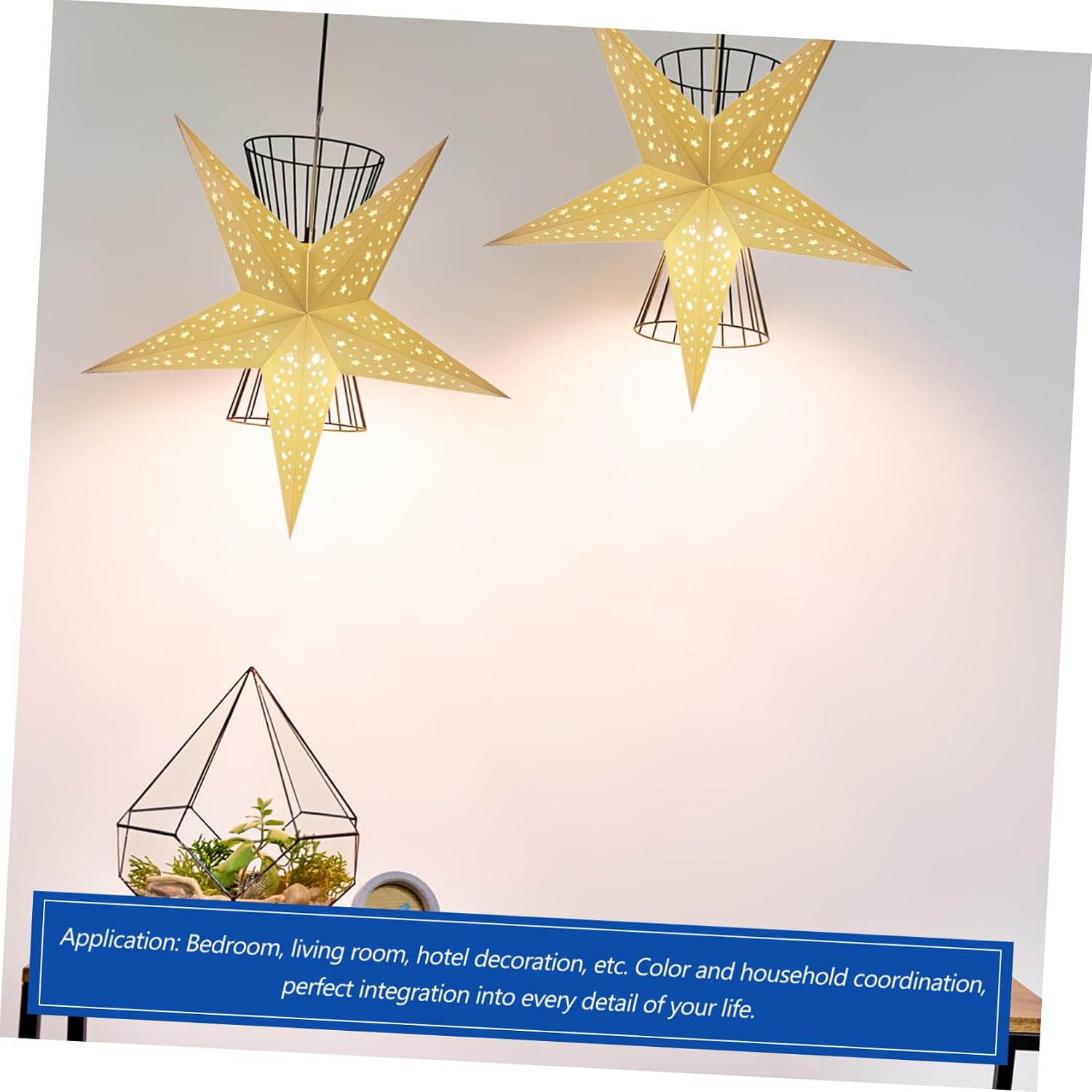 1pc Star Shaped Lampshade Creative Ceiling Pendant for Christmas Decor Modern Minimalist Design for Home Restaurant and Bar Easy to Install Versatile Lighting