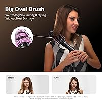 Vista 8 de Moldeador de cabello con envoltura de aire, secador de pelo de secado rápido y herramienta de peinado para rizar, moldeador de aire caliente, sin