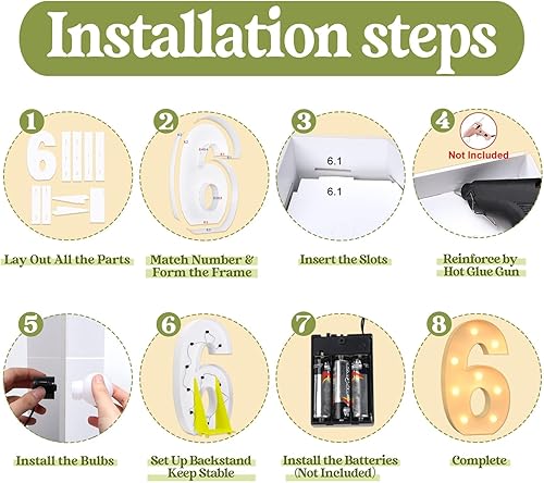 Miniatura 198 de Mixifox Letras V de marquesina de 3 pies, letras grandes iluminadas de 3 pies de alto con luces, letra de bebé grande para baby shower, boda