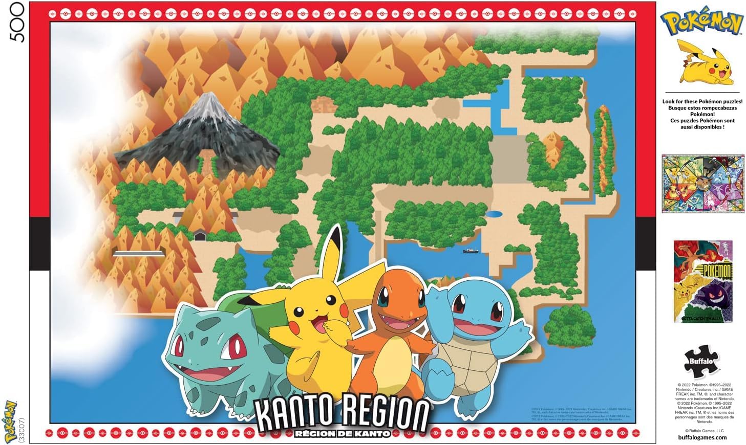 Amazon | Buffalo Games - ポケモン - 関東地方 - 大人のための500
