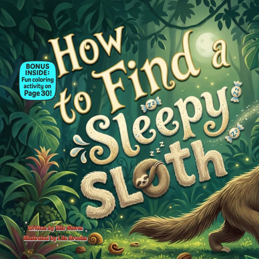 How to Find a Sleepy Sloth: A Calm Jungle Adventure with Gentle Rhymes, Bedtime Fun, and a Sweet Lesson on Slowing Down