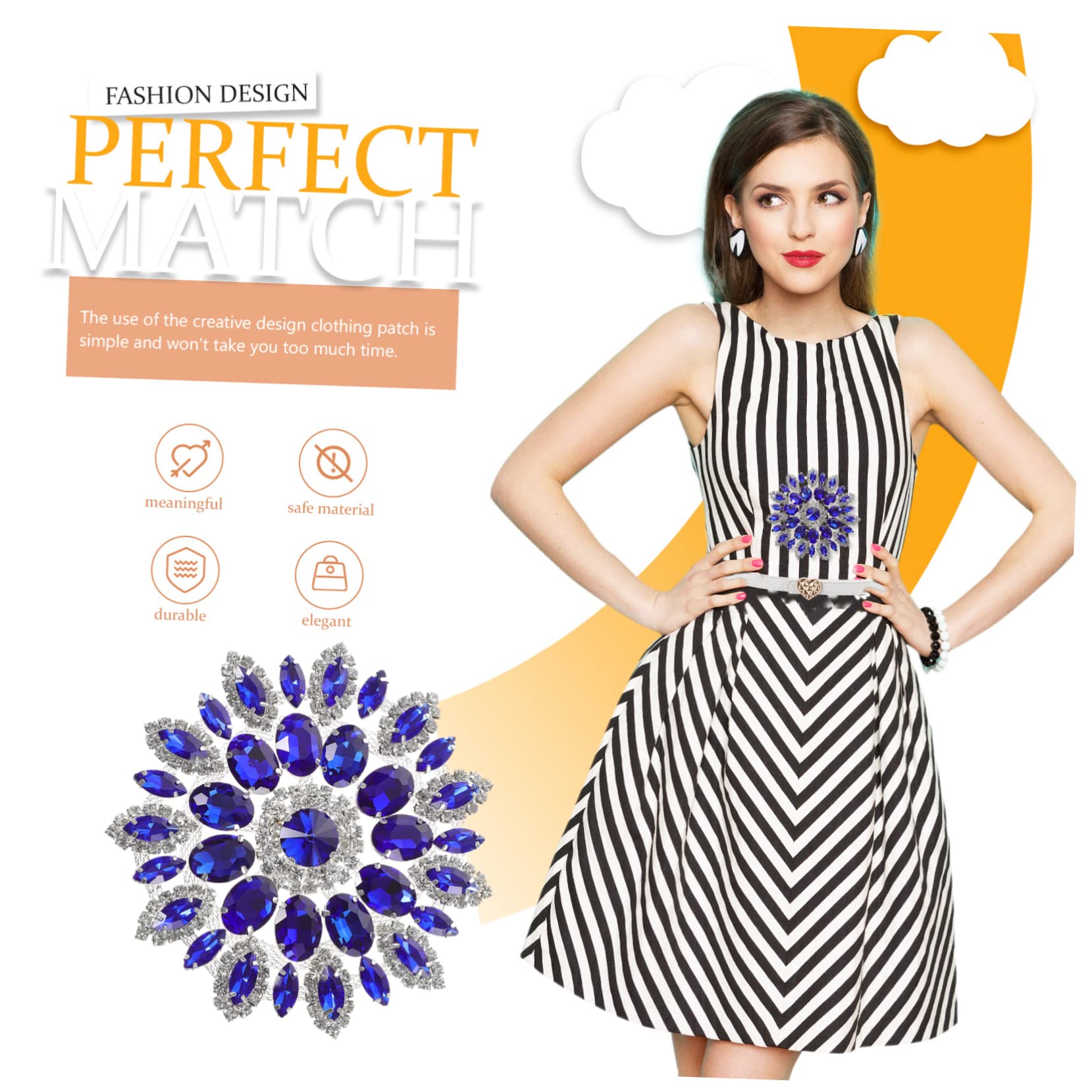 TEHAUX 3pezzi Termoadesiva Decorativa Strass e Paillettes Applicazione Creativa per Abbigliamento e Accessori per Personalizzare Jeans Giacche e Sciarpe con Base Argentata
