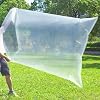 6 Pack XL Clear Plastic Storage Bags, 90x120cm Heavy-Duty Drawstring Bags for Luggage Suitcase Furniture Comforter Bike Blanket, Quilts, Toys & Office Chairs, Reusable