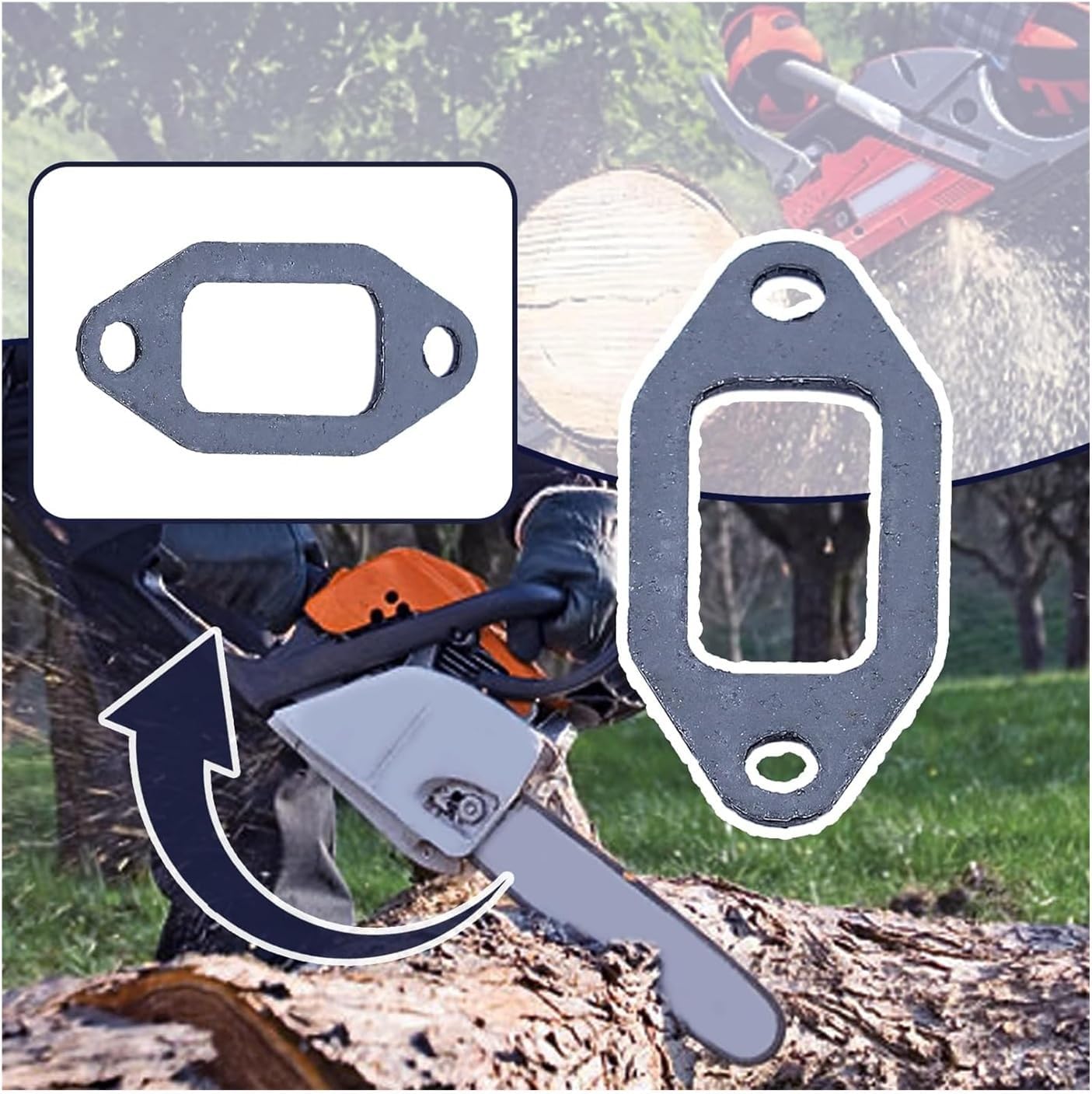 Muffler Gasket Fit for 365 362 371 372 385 390 XP 371K 375K Saws 503775901