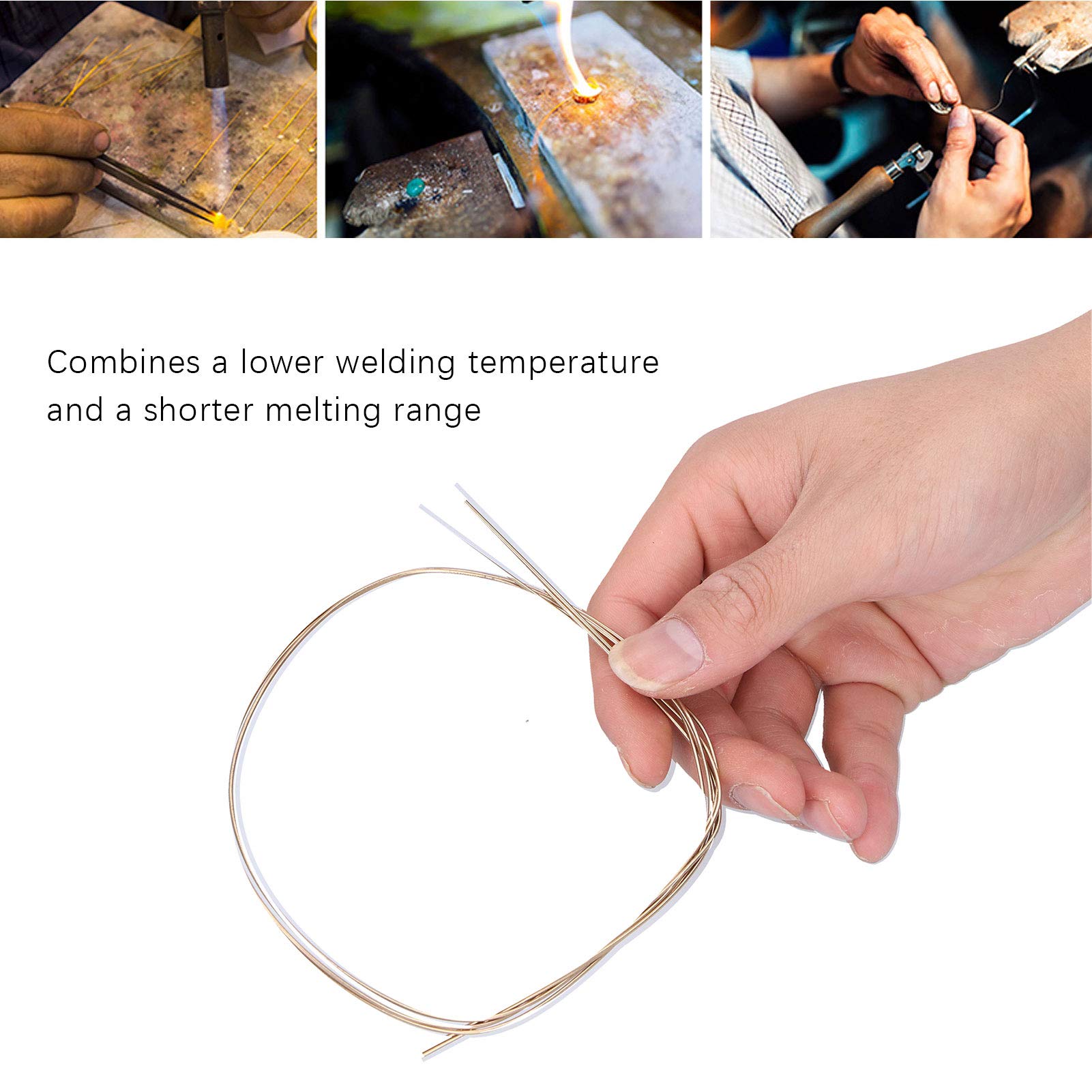 Brass Wire Solder, 3 PCS Soldering Wire Welding Rods Low Temperature Metal Soldering Brass Rods for Jewelry Making, 1.2 Mm