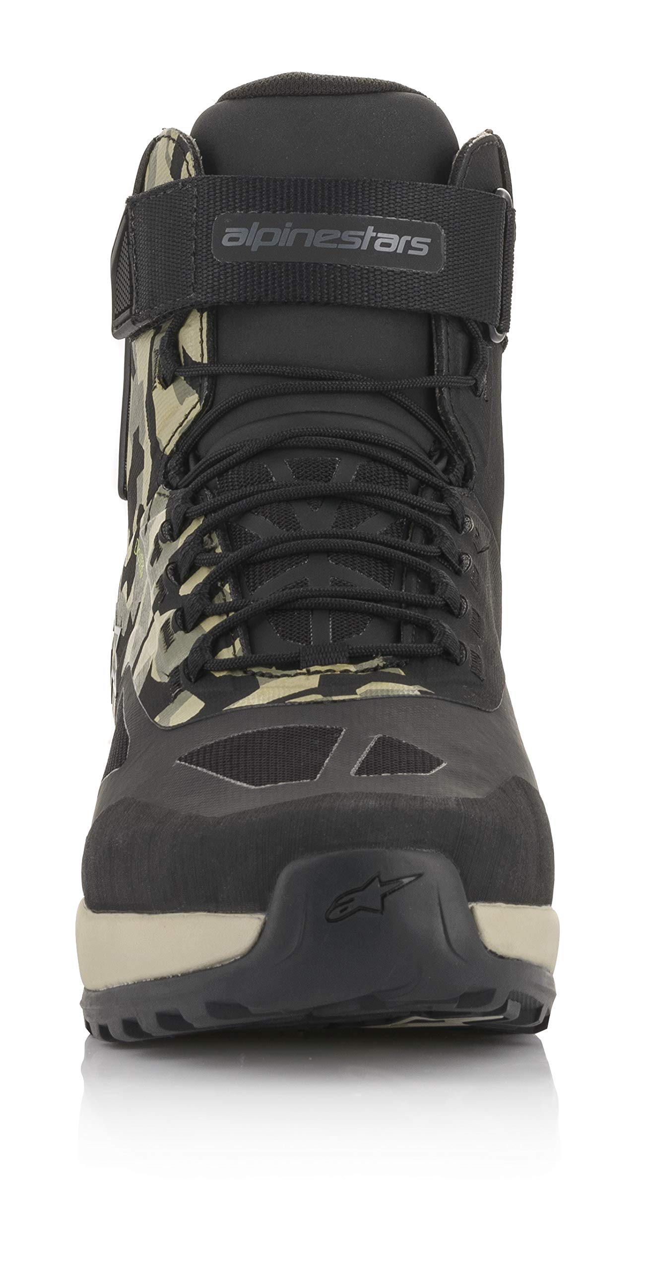 Alpinestars CR-6 Drystar Riding Shoes (10.5) (BLACK/GREEN/BROWN)