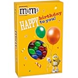M&M'S Peanut Milk Chocolate Candy Happy Birthday Card and Gift Box All in One Birthday Present for All Ages, 10.05 Oz Box