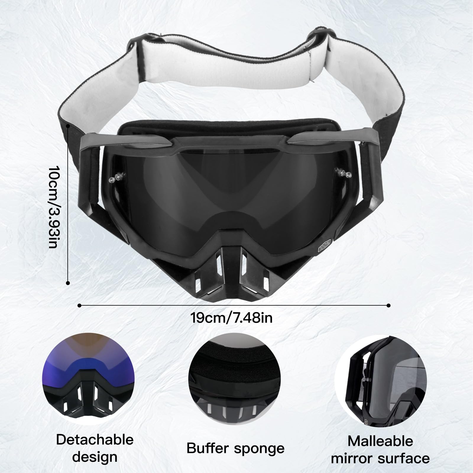Gogle motocrossowe, gogle crossowe, gogle motocyklowe, gogle off-road, gogle do dirt bike, gogle MTB, gogle motocrossowe dla mężczyzn i kobiet