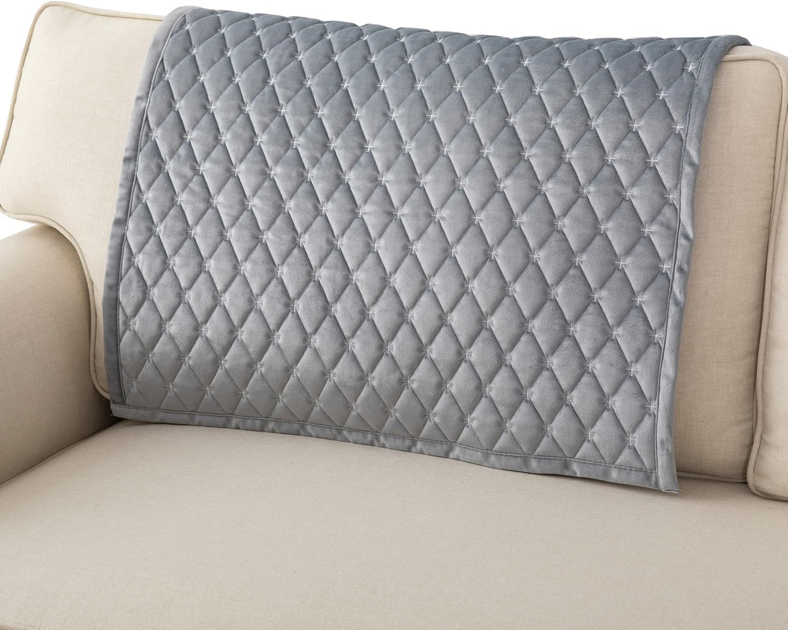 EismodraCouch Cover,Sectional Couch Covers,Sofa Covers for 3 Cushion Couch,Anti-Slip Sofa Slipcovers for Dogs Cats Kids Loveseat Recliner L Shaped Armrest Backrest,Light Gray 36''x36''(Only 1 Piece)
