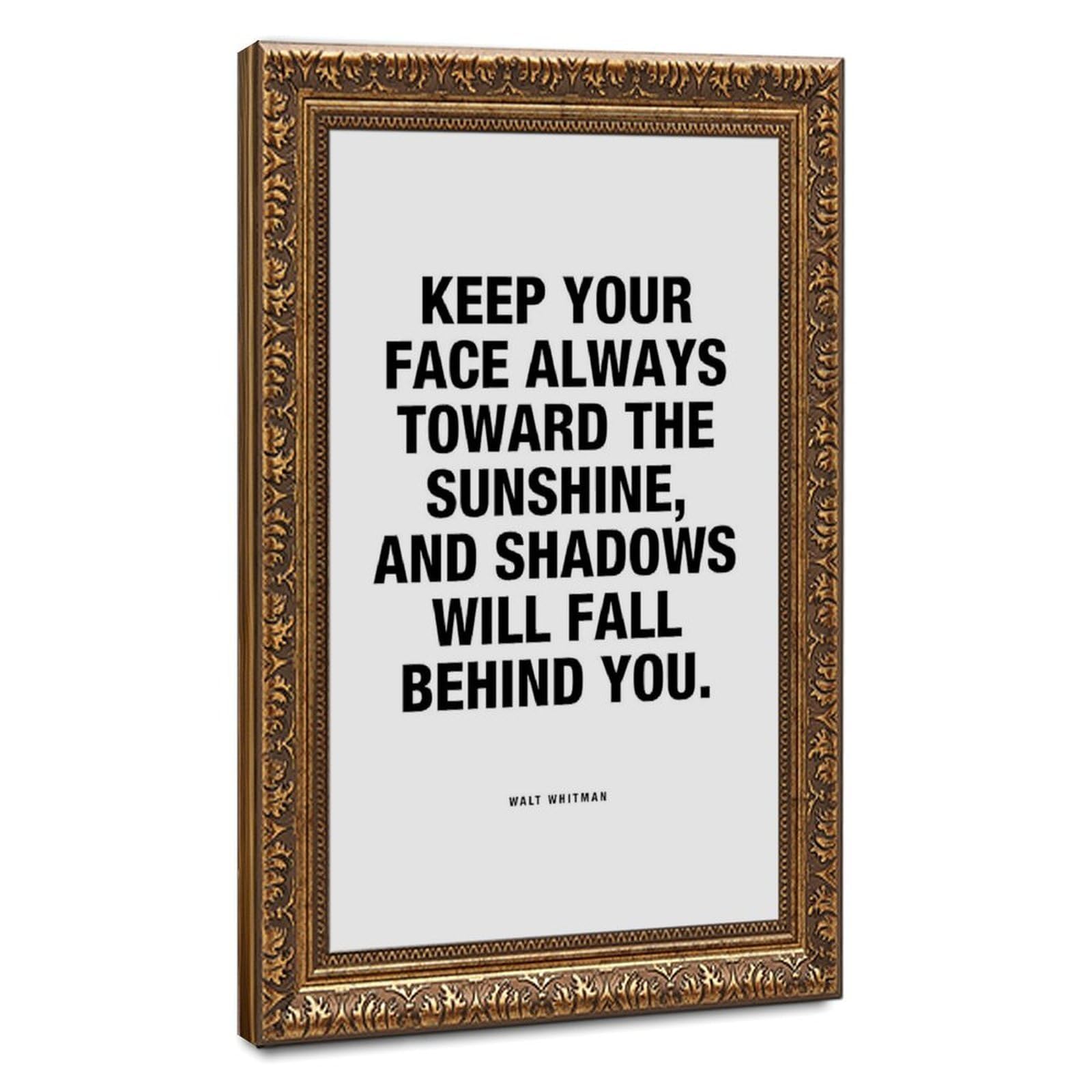 ELKPDOE Sunshine Poster Motivational Quotes