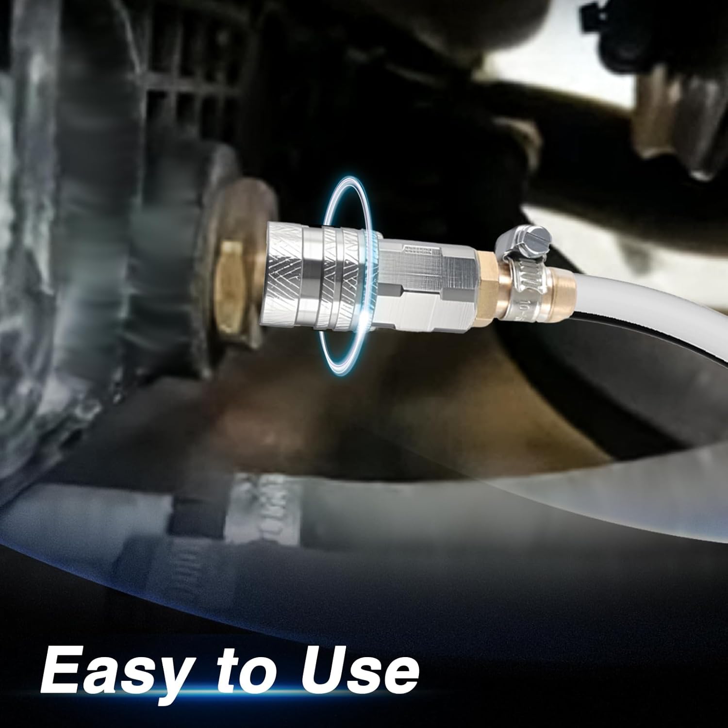 Engine Radiator Coolant Drain Hose Cooling System Drain and Refilling Tool Compatible with Volvo VNL Truck with D11 D13 D16 Engine Mack Truck with MP7 MP8 MP10 Engine Replace# 9996049