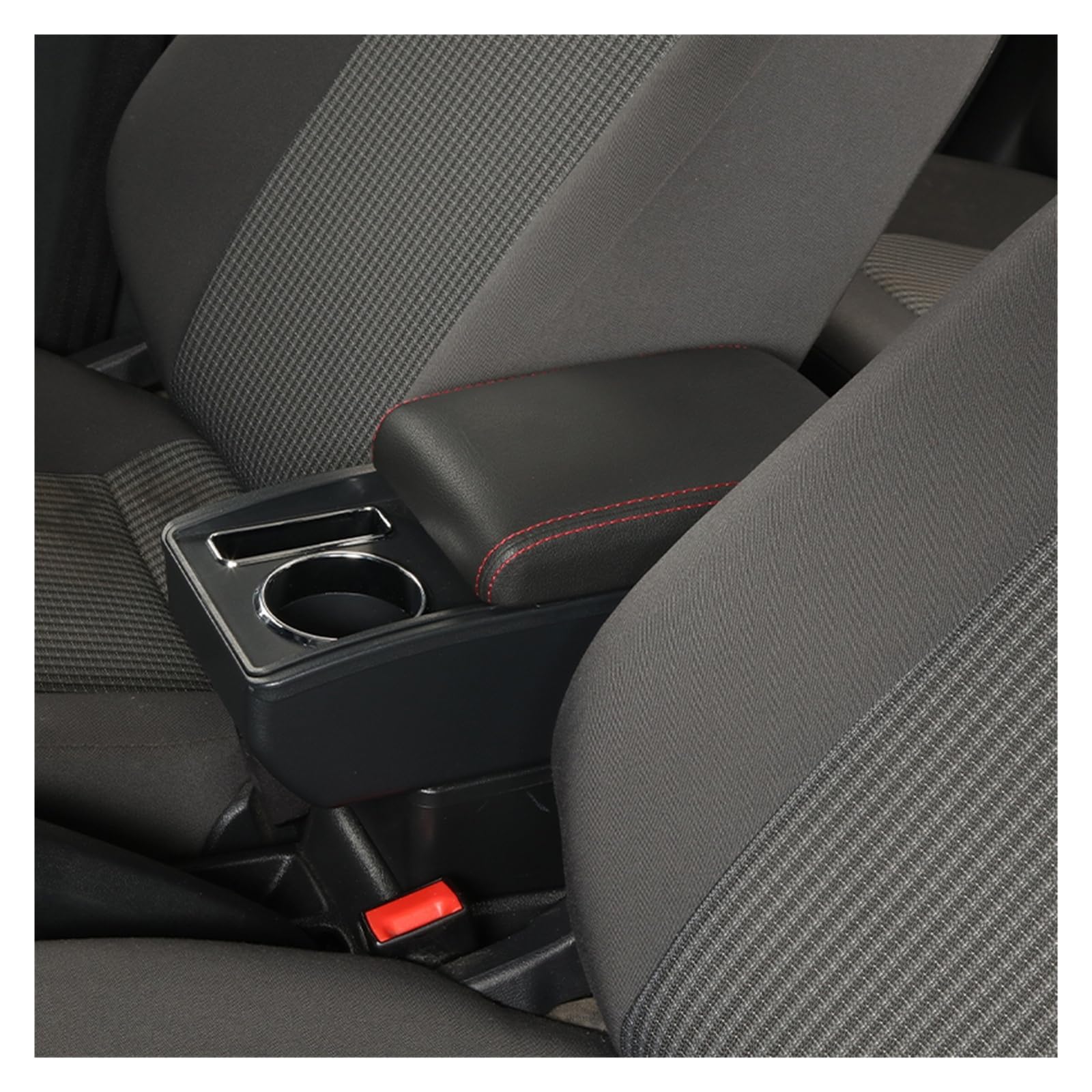 Dla Hyundai Accent RB Solaris Verna podłokietnik ze schowkiem z portem USB środkowy schowek na deskę rozdzielczą 2011-2016 akcesoria samochodowe(A2 Black line NO USB)