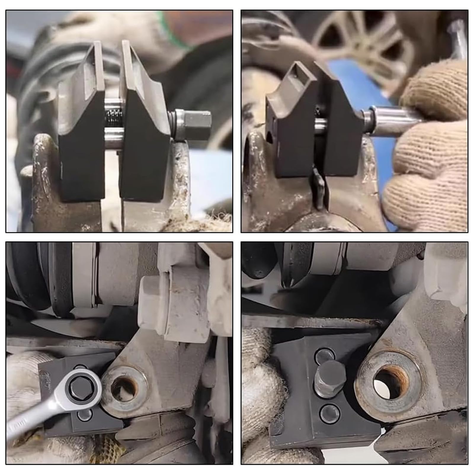 Écarteur de Fusée de Direction à Moyeu,4 Pièces Kit Écarteur de Jambe de Force,Direction de Moyeu de Jambe de Suspension,Écarteur Rotule Suspension,pour Voitures,SUV et Véhicules Utilitaires