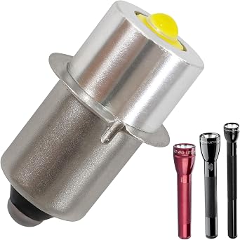 LED Conversion Kit for Maglite Flashlights, 3W DC 4-24V Maglite LED Bulb Replacement, Compatible with 3C 4C 5C 6C and 3D 4D 5D 6D C/D Cell Flashlights