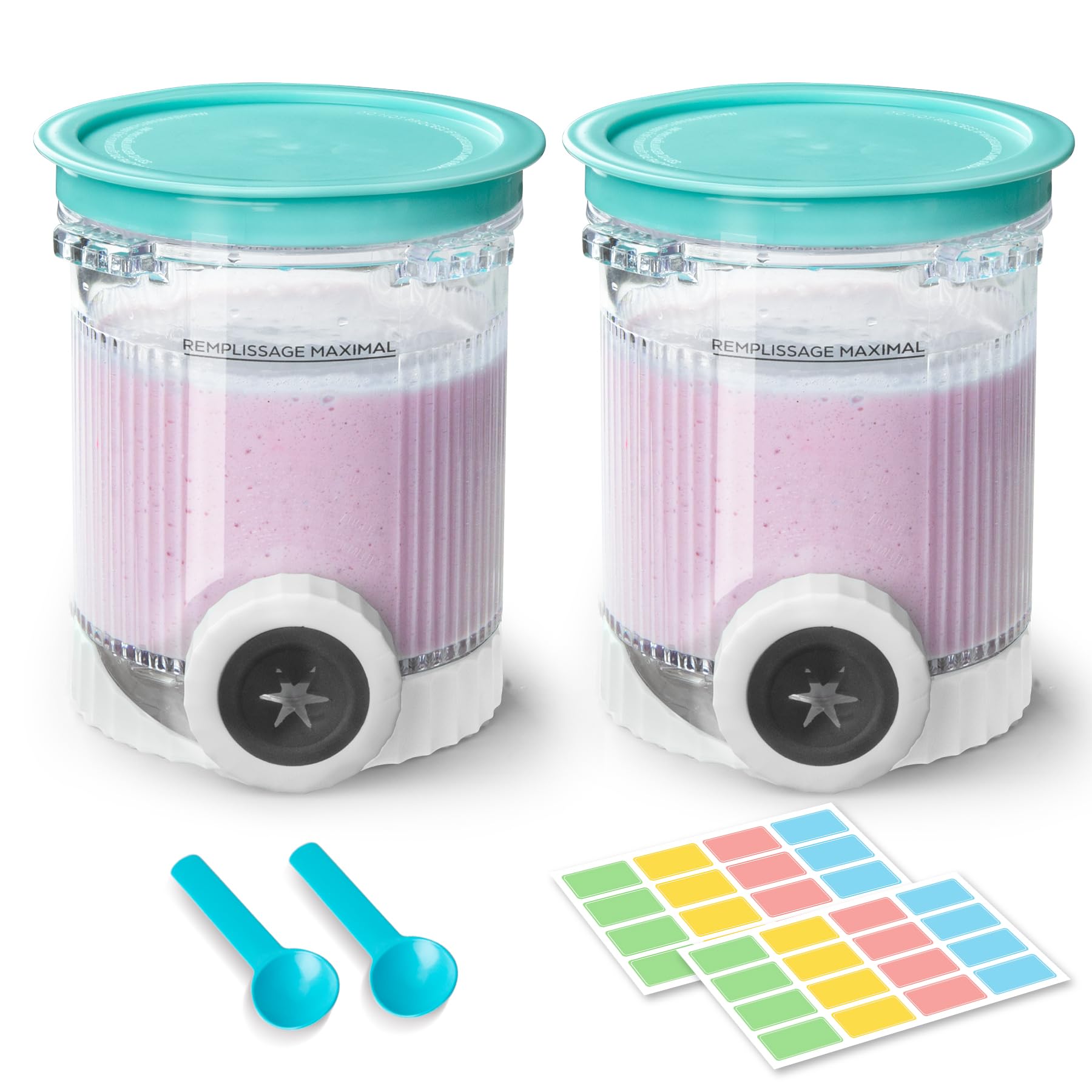 Amazon.com: 2 Pack Creami Swirl Pints & Lids for Ninja, Compatible