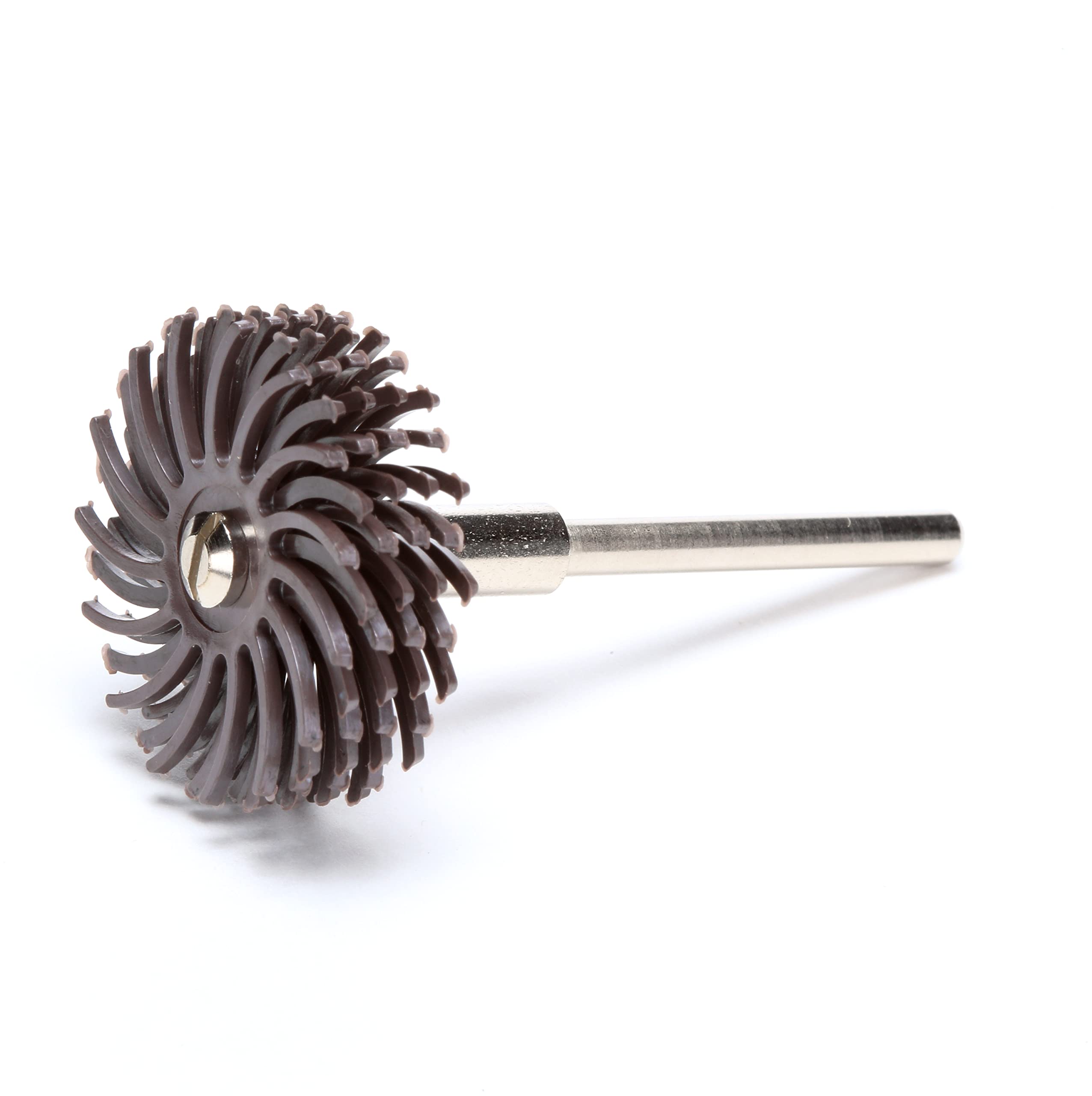 Scotch-Brite (TM) Radial à poils, disque, 25000 TR/min, 3 Diamètre, grain 360, Vert citron (lot de 10), Pack of 24, marron foncé