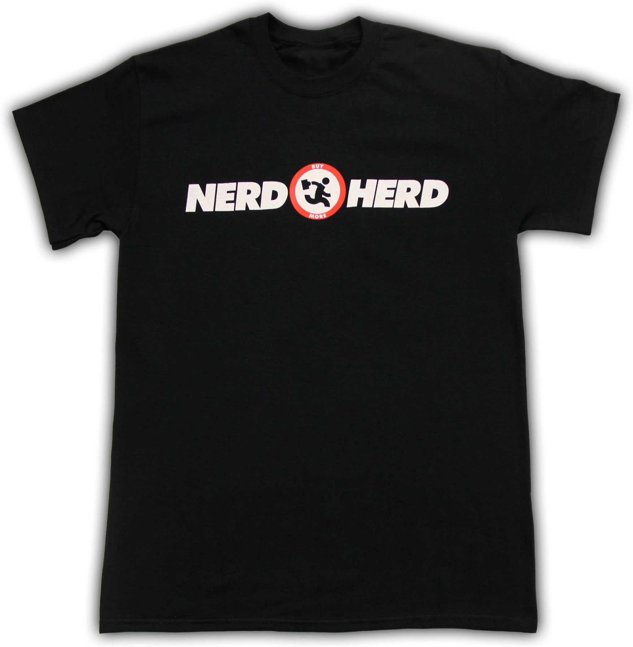 Nerd Herd Logo Black Adult T-Shirt tee