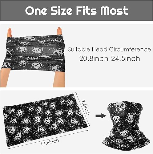 Vista 2 de Tarpop 20 cubrebocas tipo bandana sin costuras, bandana para el cuello y la cabeza, cubrebocas transpirable