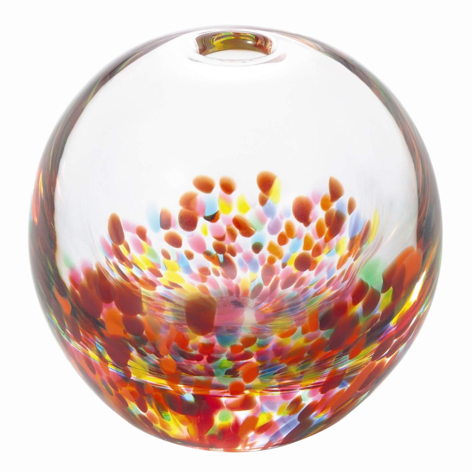 ADERIA Tsugaru Glasswork HANABI Single Flower Vase, Made in Japan, Gift Box, Stylish Glass Flower Vase, Flower Pot, Container, Dried Flowers, Ikebana, Gift, Women, Mother's Day, Father's Day, Couple :