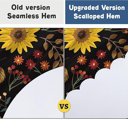 Miniatura 207 de Mantel redondo bohemio de 60 pulgadas, mantel circular bohemio, resistente a las manchas, repelente al agua y sin arrugas, coloridos manteles Mantel