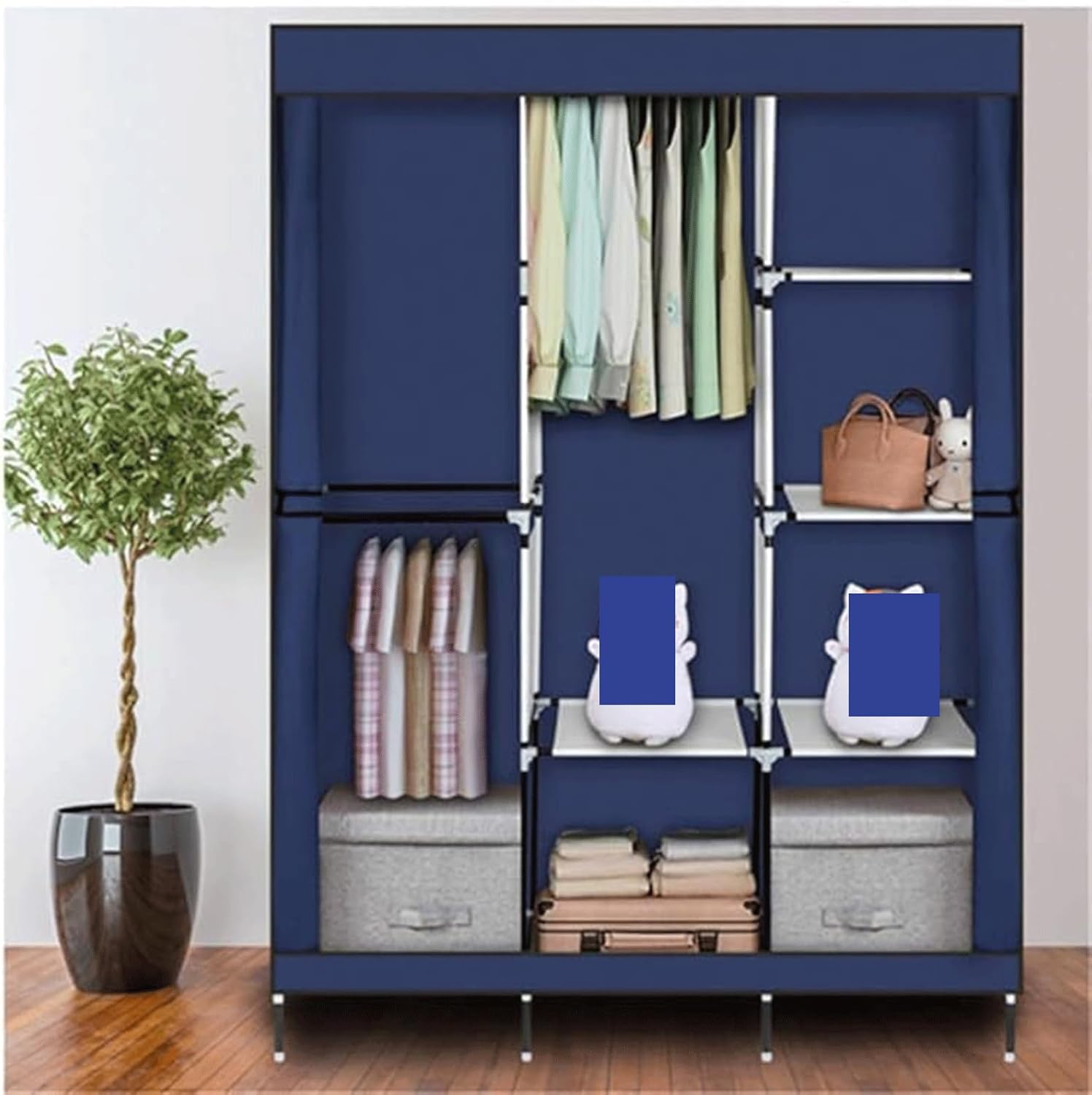 ♡確認用♡ 組み立て式 クローゼッ ワードローブ不織布ワードローブポータブル寝室