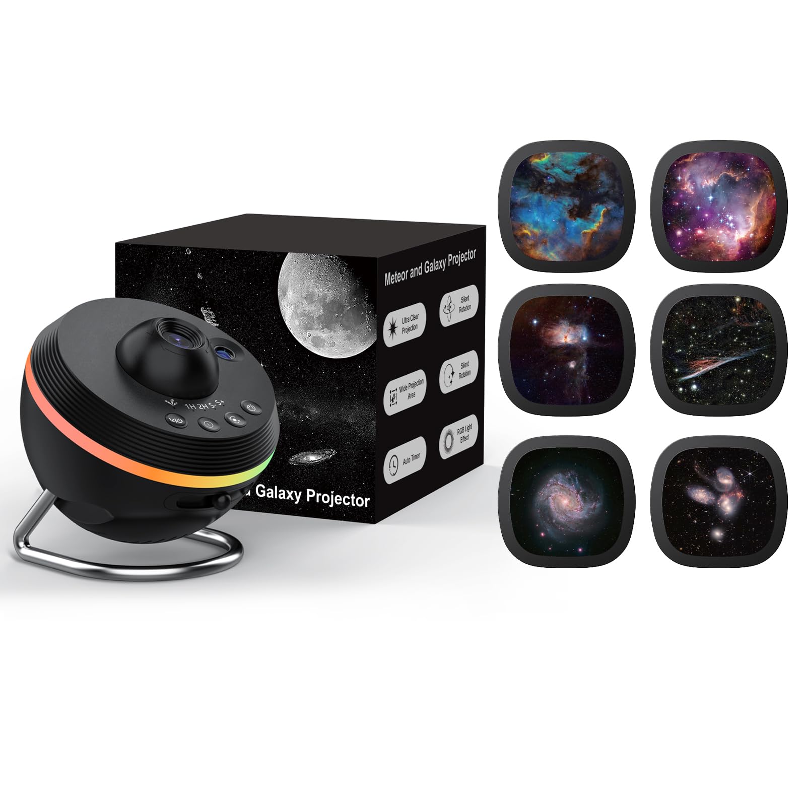 Projecteur Nebula D version 2025 avec set de 6 disques météore et galaxie