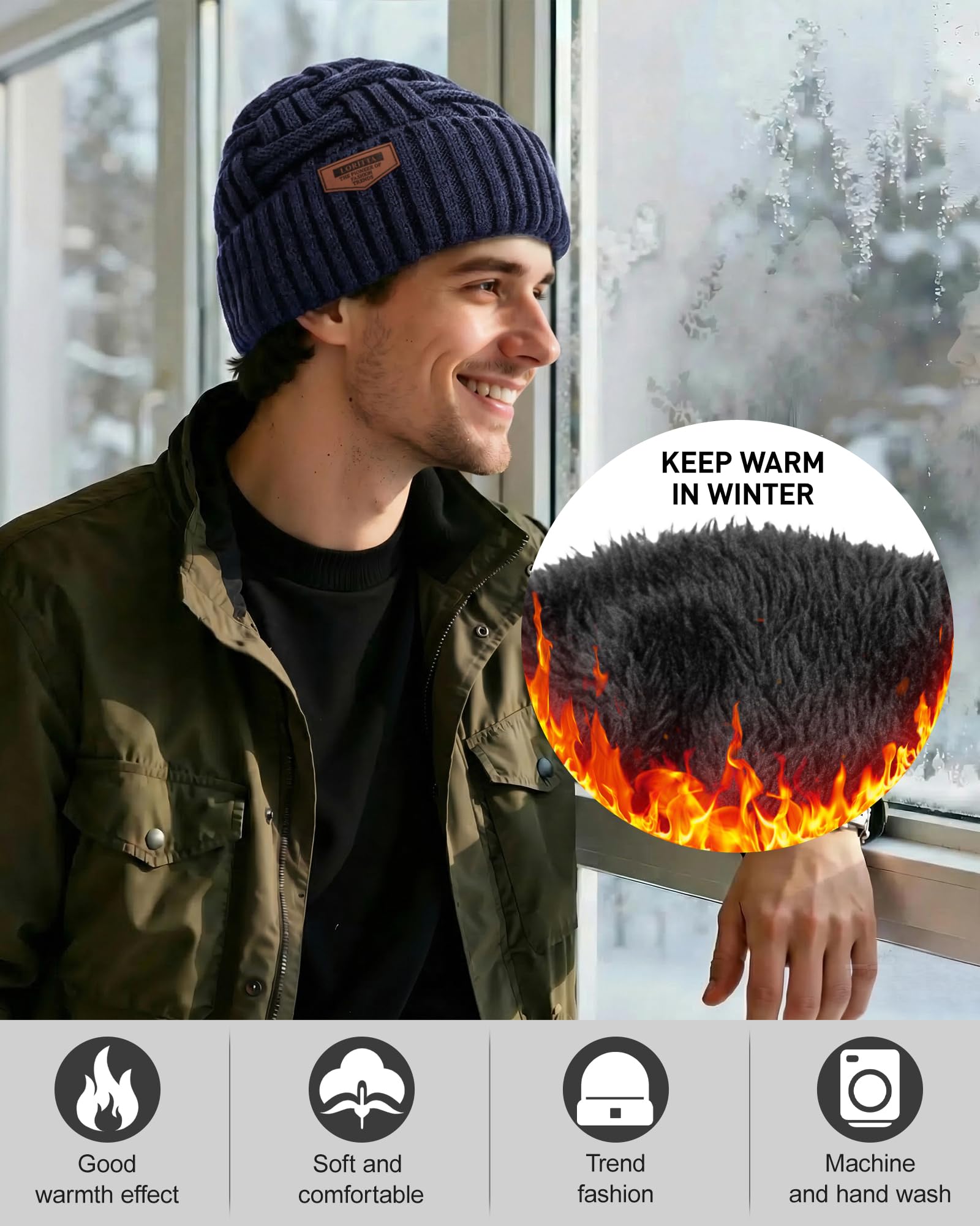 Loritta Winter Beanie Moderno/Equipada Hombre