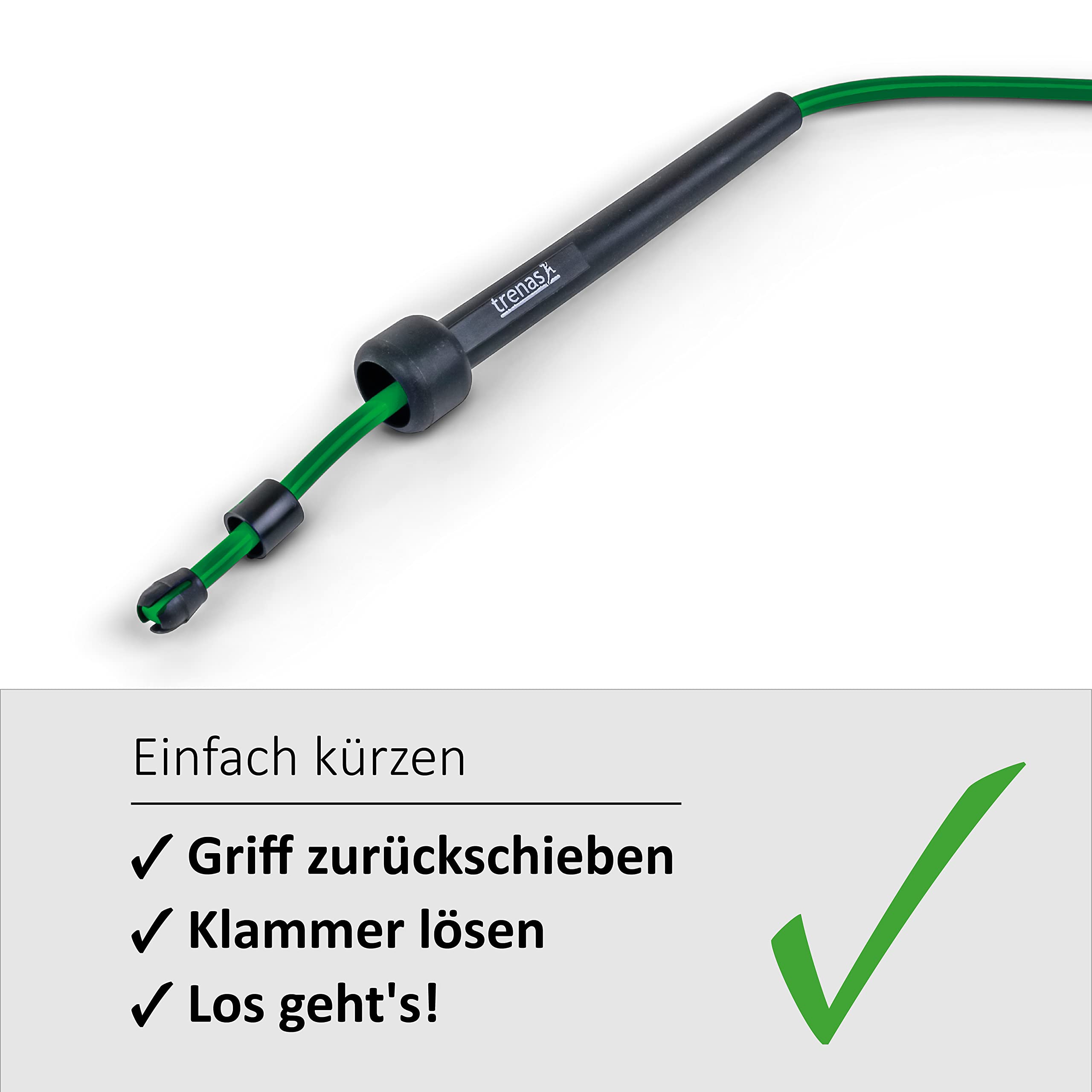Springtouw, Speed Rope 3 meter, zwart