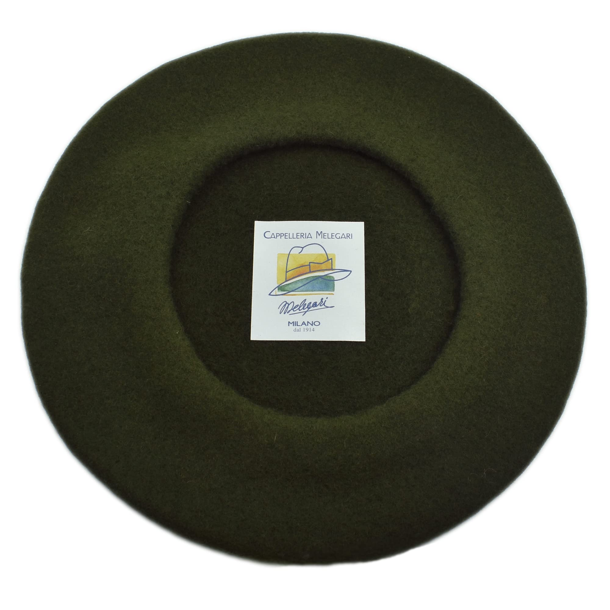 Melegari Gorro vasco mujer | 100% lana | Roma Beret | Made in Italy