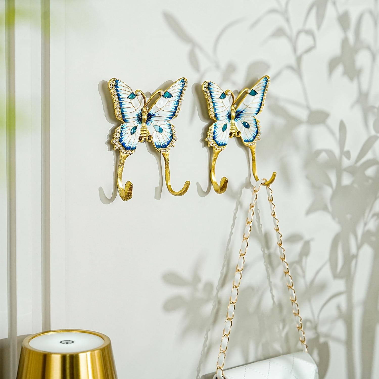 Vintage Wall Hooks Decorative Rack Hangers, 2 Pack Metal Wall Mounted Hook for Hanging Coats image 5
