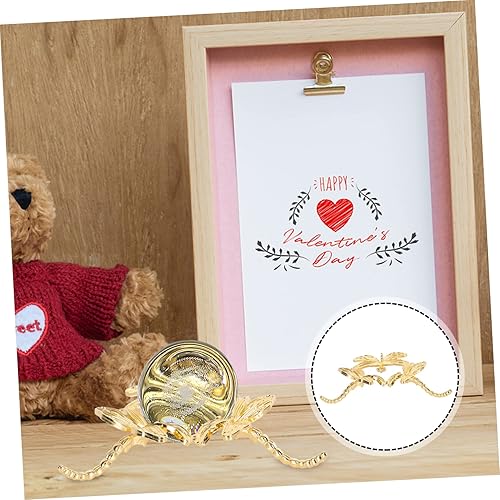 Miniatura 8 de Soporte de metal para adornos, soporte de joyería, bandeja de baratija, estatua de mesa, estatua de mesa, soporte de exhibición de esfera de