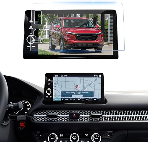 Accesorios Civic de 9 pulgadas para Honda CRV HRV Civic y Acura Integra HD GPS 2023 2024 Protector de pantalla de vidrio templado para HR-V CR-V