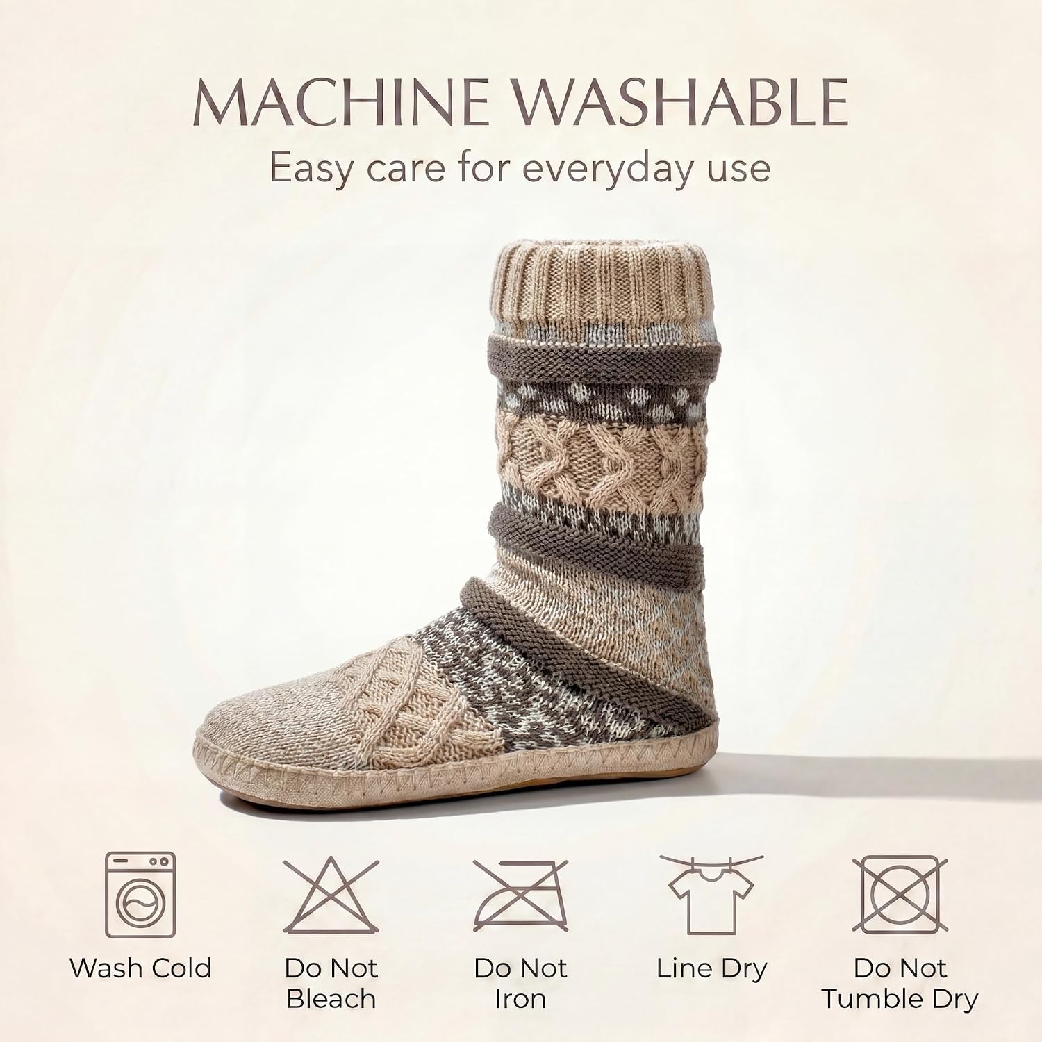cosyone1997 Slipper Socks for Women Warm Fuzzy Non Slip Soft Sole