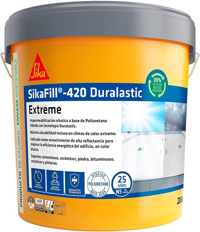 SIKA Membrana Líquida Impermeabilizante SikaFill 420 Extreme Blanco 20 kg