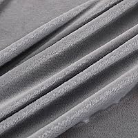 Vista 35 de Flannel Fitted Sheet Twin Size,Velvet Fitted Sheet Plush Shaggy Ultra Soft Fuzzy Sheet with 15''Deep Pocket,Dark Gray,1 Pack(Not Include Pillowcases)