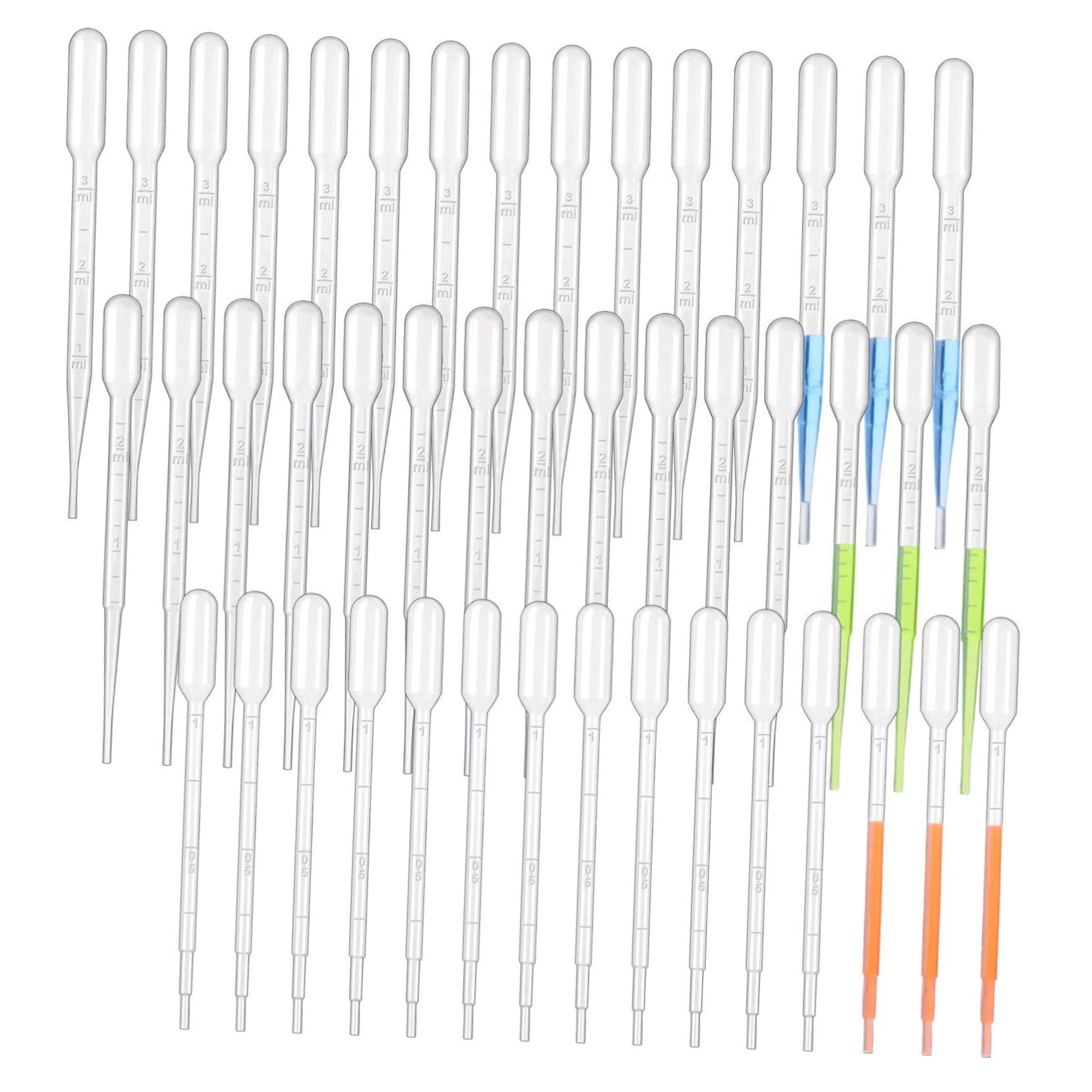 CIYODO 300pcs Dropper Small Amount Pipettes Clear Graduated Transfer Pipette Pipettes with Scale Essential Oils Pipettes Squeeze Transfer Pipettes Dropping Pipette Transparent Plastic